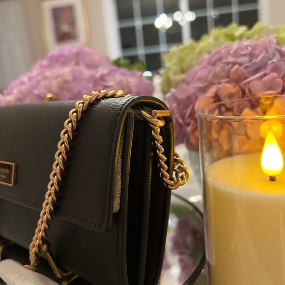 Kate Spade New York ~ Katy Flap Continental Wallet with Crossbody Chain - NWT - Picture 4 of 6